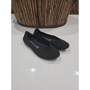 Rothy's Black The Flat Round Toe Ballet Flats Size 8
